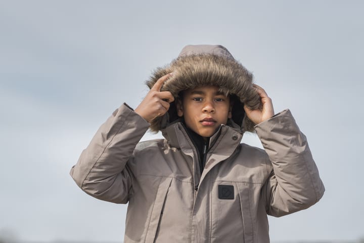 Didriksons Kids' Sylvin Parka Ash Brown Didriksons Didriksons Kids' Sylvin Parka Ash Brown Didriksons