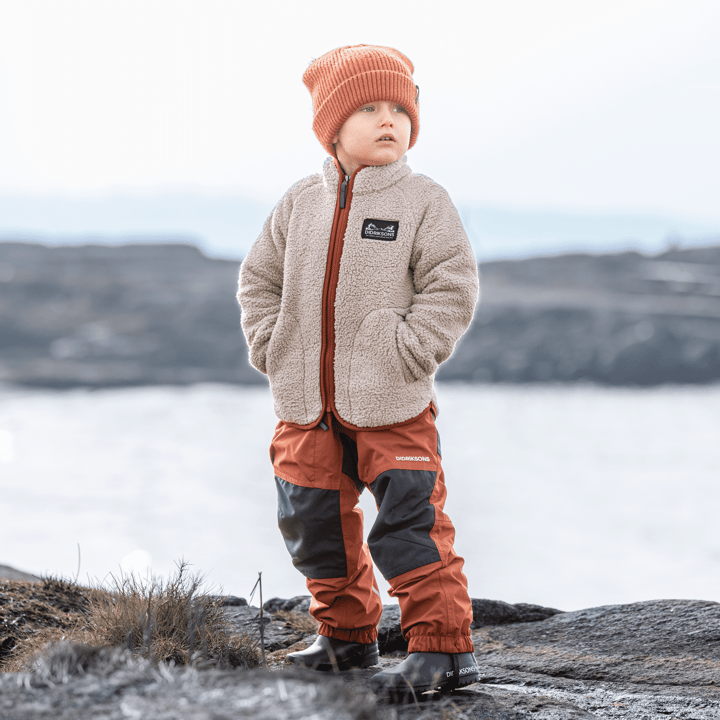 Didriksons Kids' Gibbs Full Zip 2 Beach Beige/Rust Didriksons