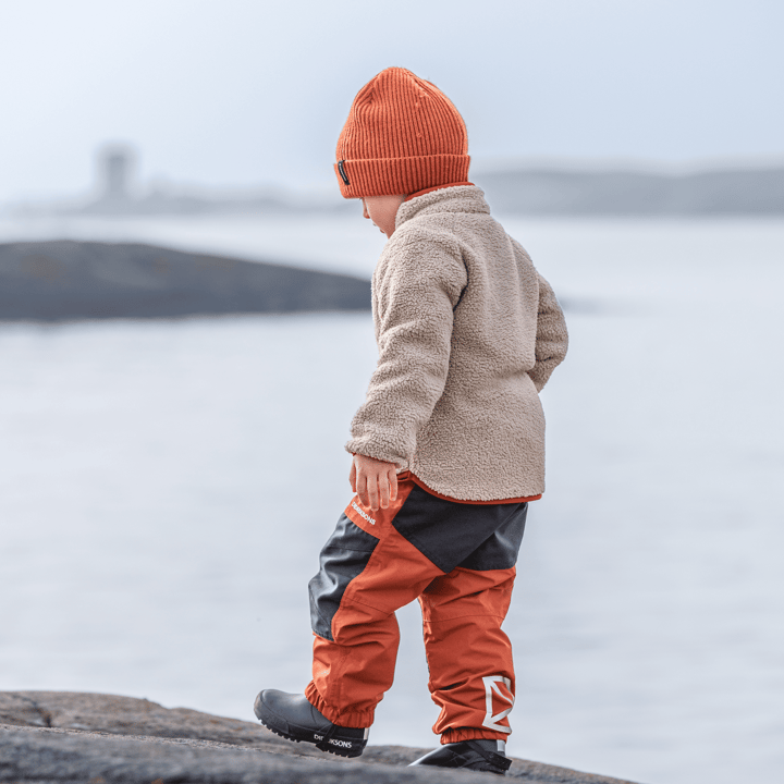 Didriksons Kids' Gibbs Full Zip 2 Beach Beige/Rust Didriksons