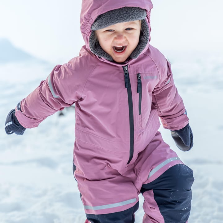 Didriksons Kids' Falken Coverall Heather Pink Didriksons