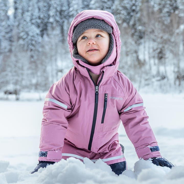 Didriksons Kids' Falken Coverall Heather Pink Didriksons