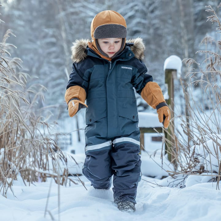 Didriksons Kids' Bjärven Coverall Navy Didriksons