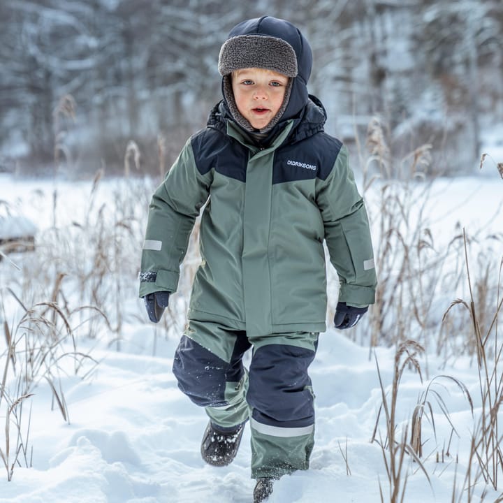 Didriksons Kids' Skare Set Dark Moss Didriksons