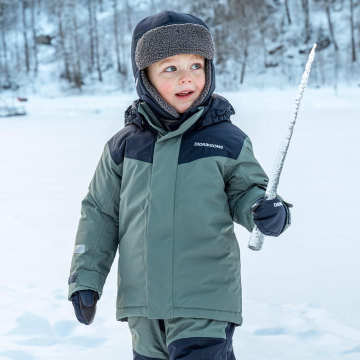 Didriksons Kids' Skare Set Dark Moss Didriksons