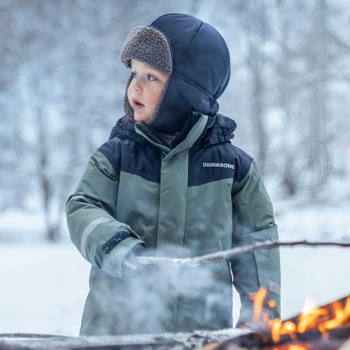 Didriksons Kids' Skare Set Dark Moss Didriksons