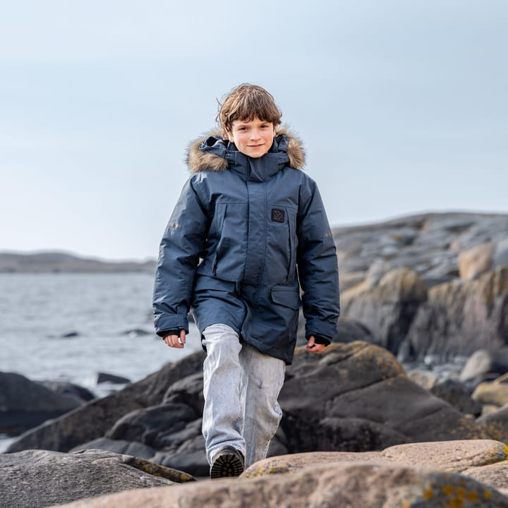 Didriksons Kids' Sylvin Parka Mountain Blue Didriksons
