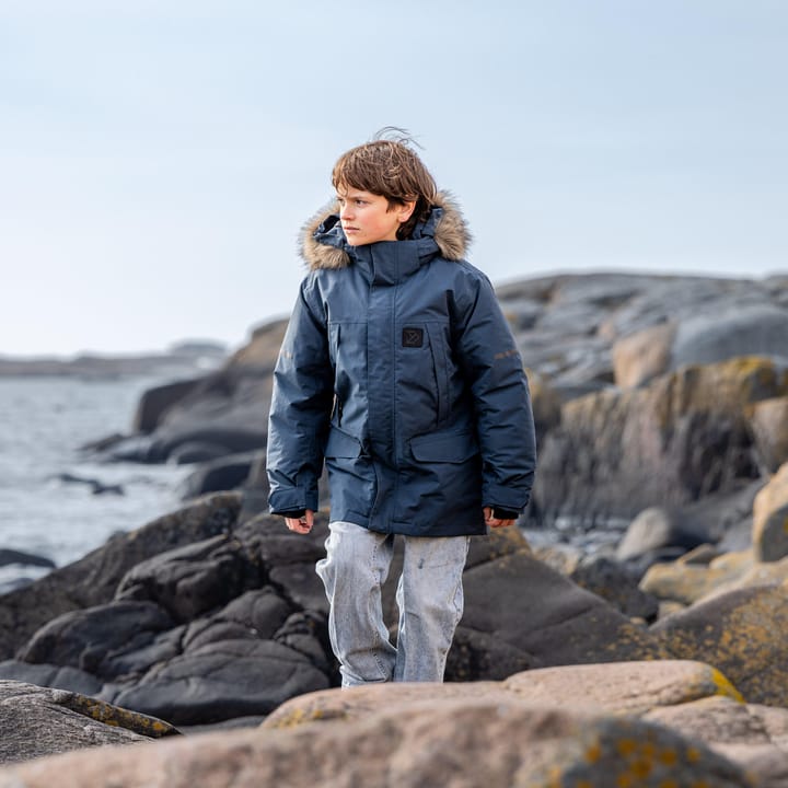 Didriksons Kids' Sylvin Parka Mountain Blue Didriksons