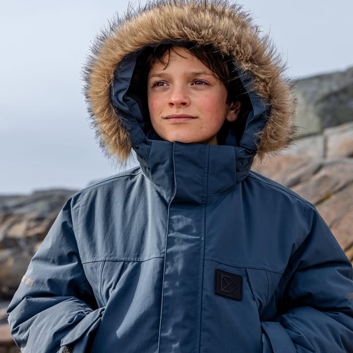 Didriksons Kids' Sylvin Parka Mountain Blue Didriksons