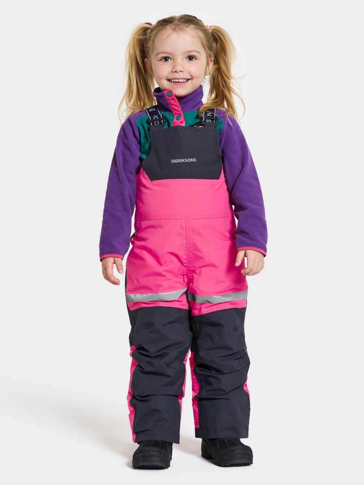 Kids' Bjärven Bib Pants True Pink Didriksons