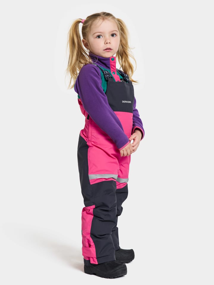 Kids' Bjärven Bib Pants True Pink Didriksons