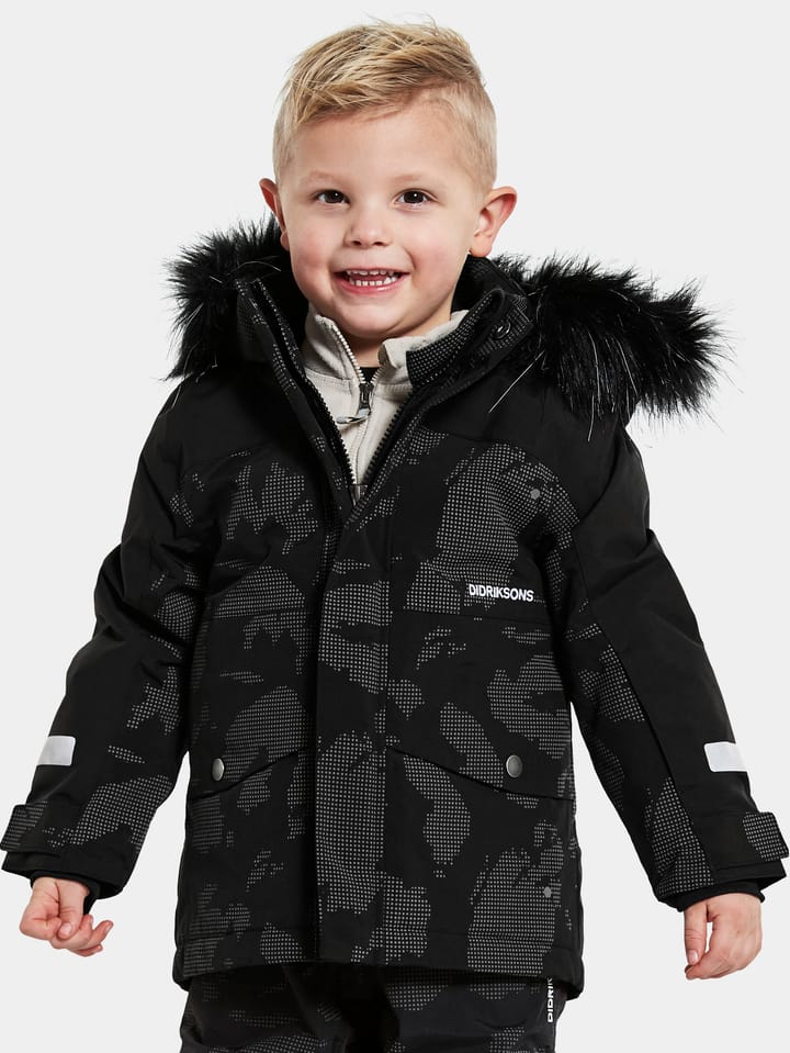 Didriksons Kids' Bjärven Special Edition Parka Island Print Reflex Didriksons