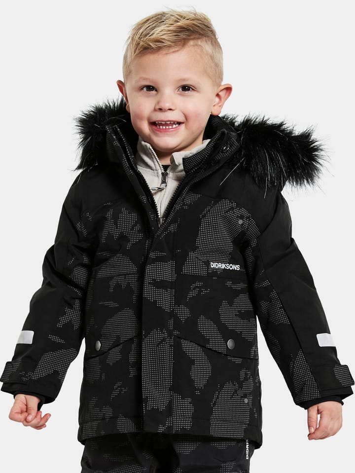 Didriksons Kids' Bjärven Special Edition Parka Island Print Reflex Didriksons