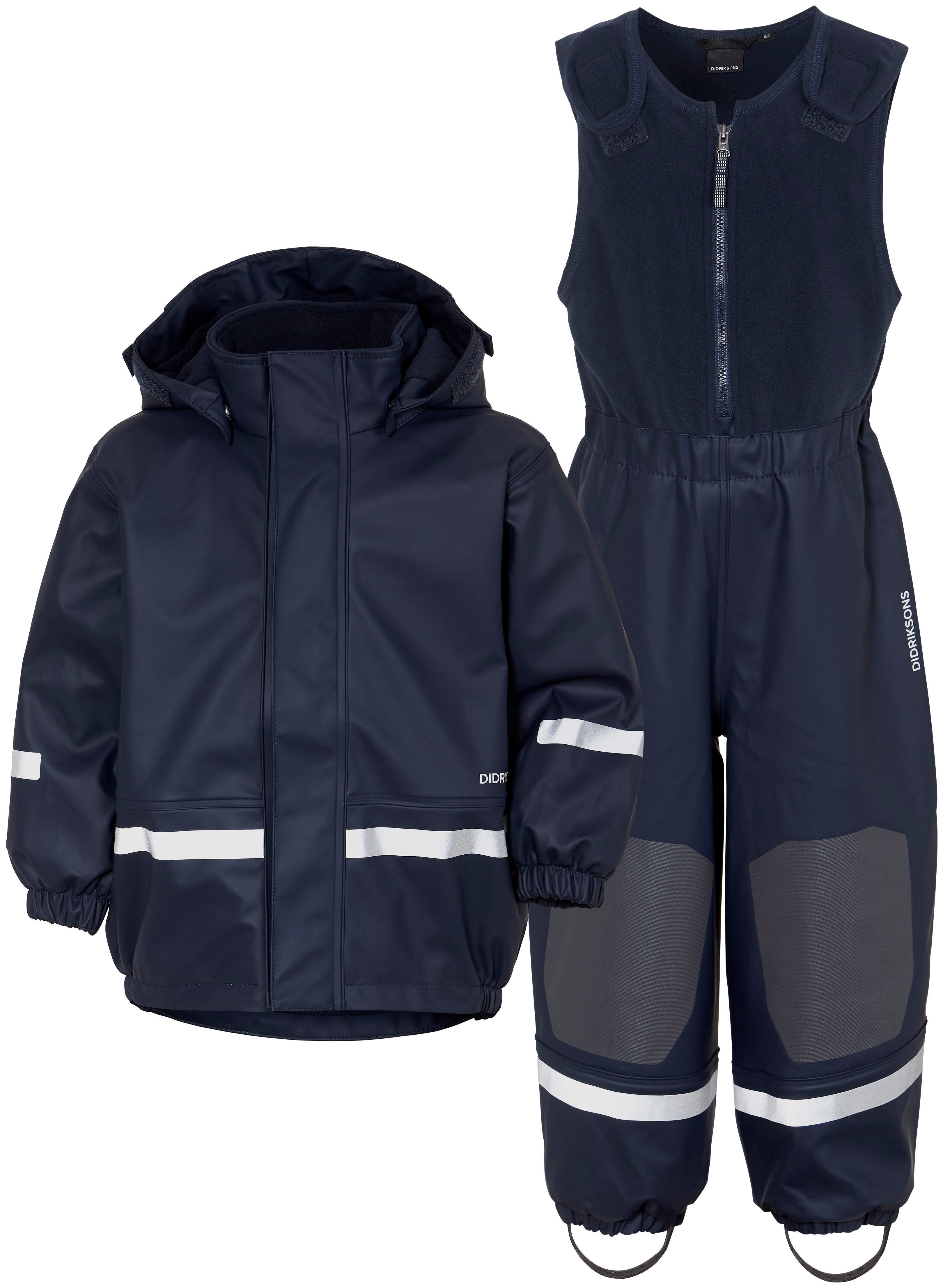 Didriksons Kids' Boardman C Set Navy Regnsett 100