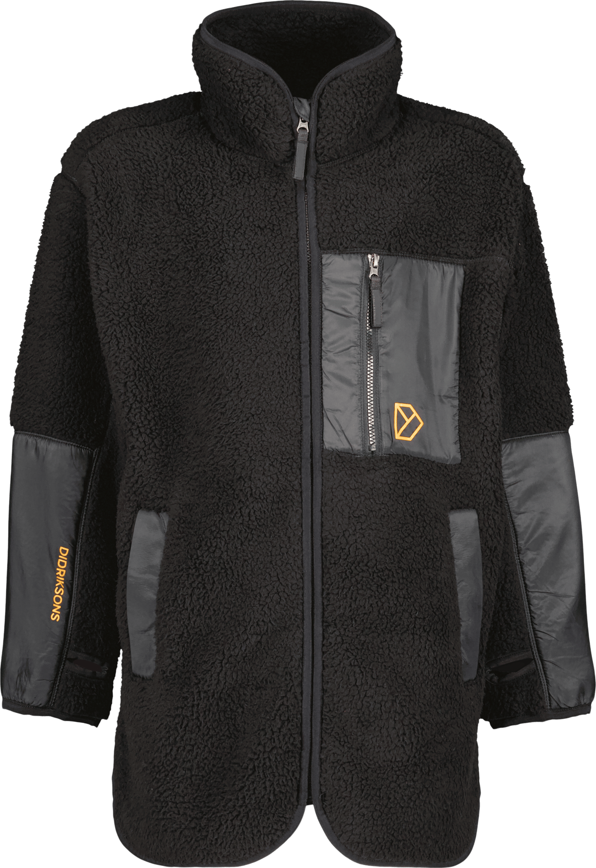 Didriksons Kids' Marmor Full Zip Long Black