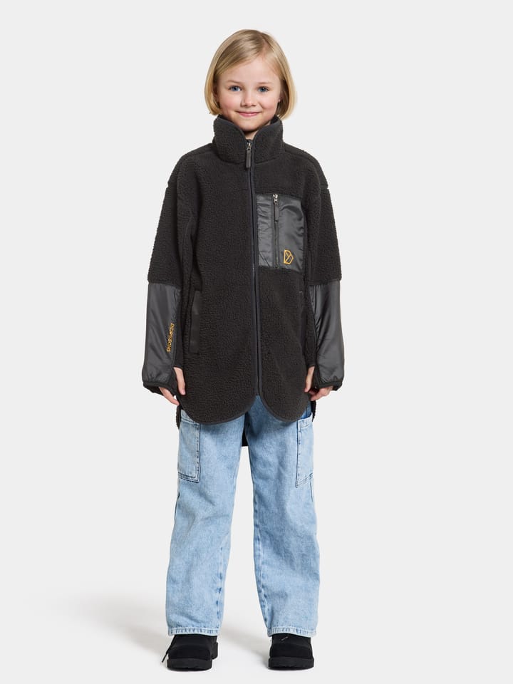 Didriksons Kids' Marmor Full Zip Long Black Didriksons
