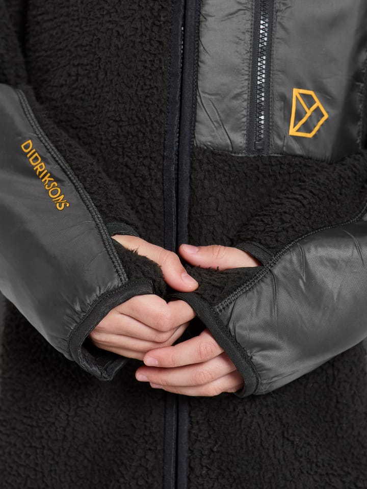 Didriksons Kids' Marmor Full Zip Long Black Didriksons