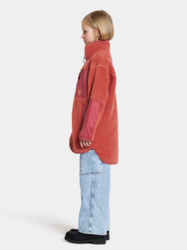 Didriksons Kids' Marmor Full Zip Long Mineral Red Didriksons