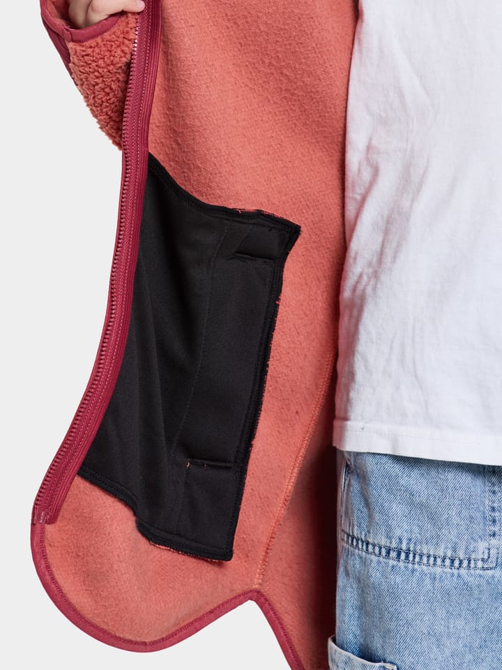 Didriksons Kids' Marmor Full Zip Long Mineral Red Didriksons