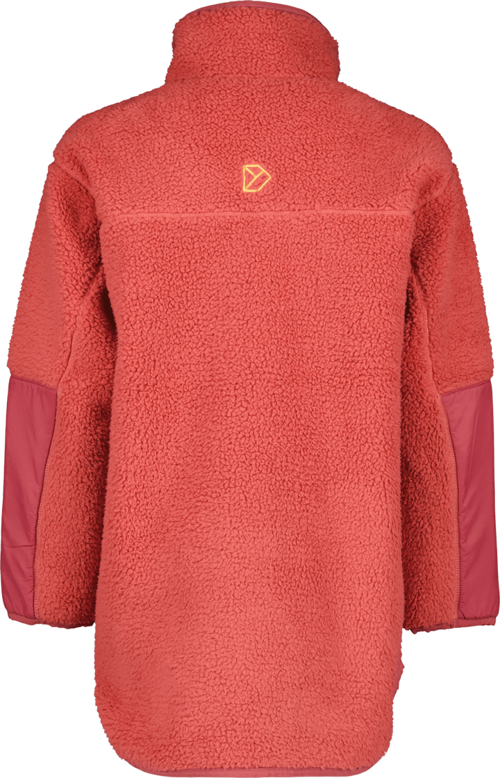Didriksons Kids' Marmor Full Zip Long Mineral Red Didriksons
