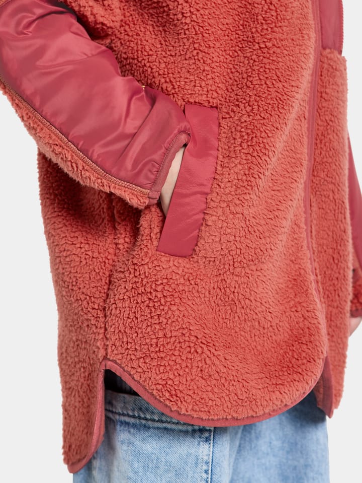 Didriksons Kids' Marmor Full Zip Long Mineral Red Didriksons