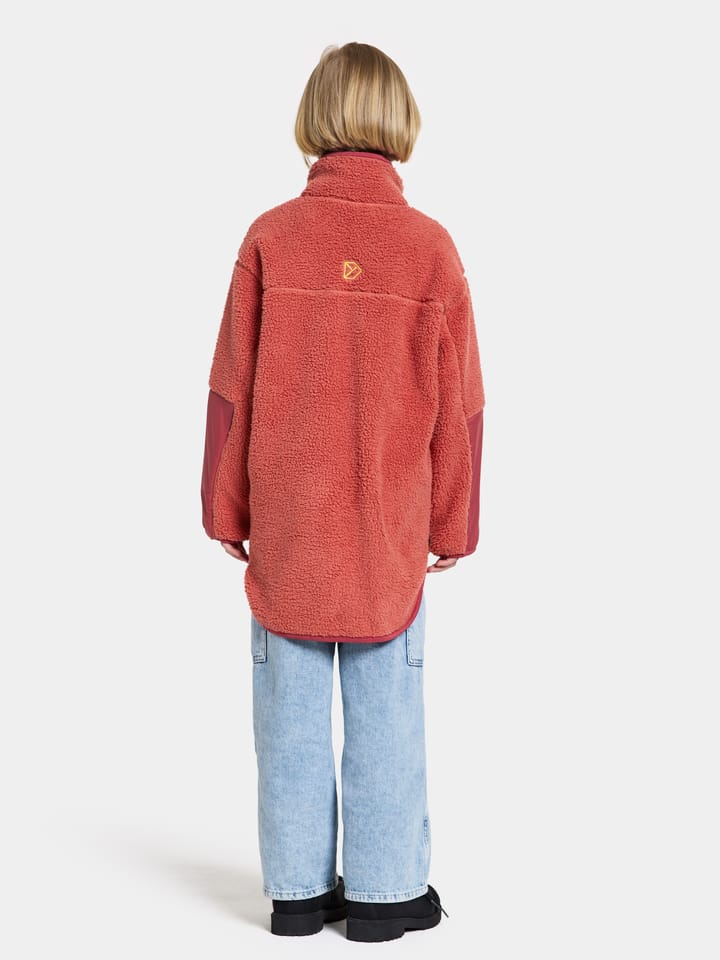 Didriksons Kids' Marmor Full Zip Long Mineral Red Didriksons