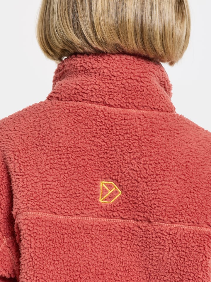Didriksons Kids' Marmor Full Zip Long Mineral Red Didriksons