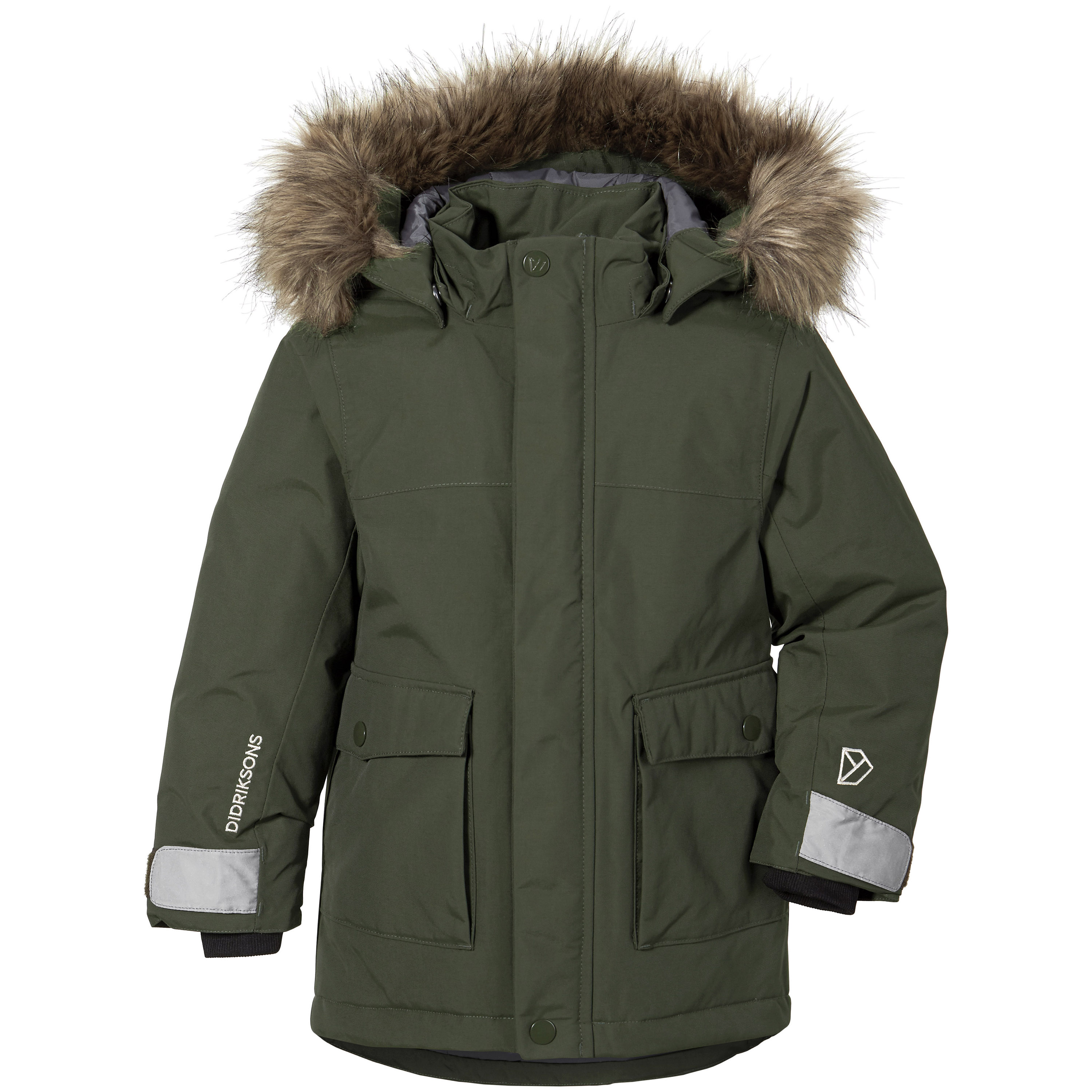 Didriksons Kids’ Kure Parka 4 Deep Green