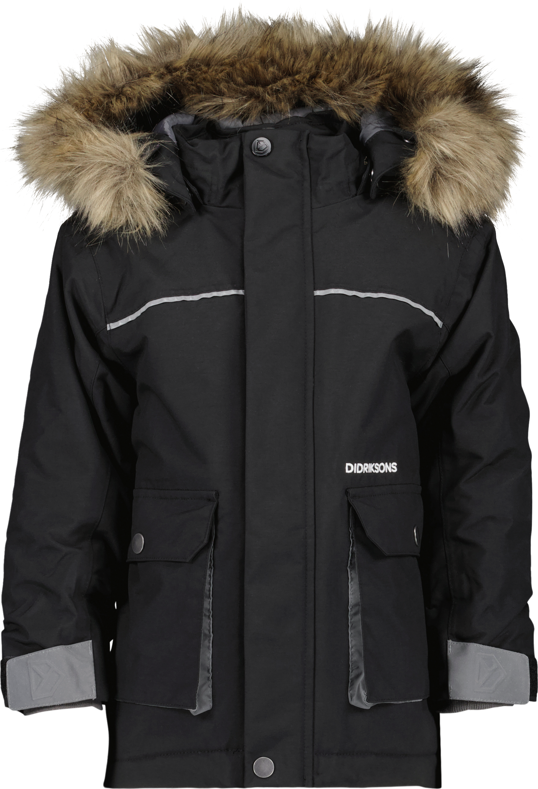 Didriksons Kids’ Kure Parka 6 Black