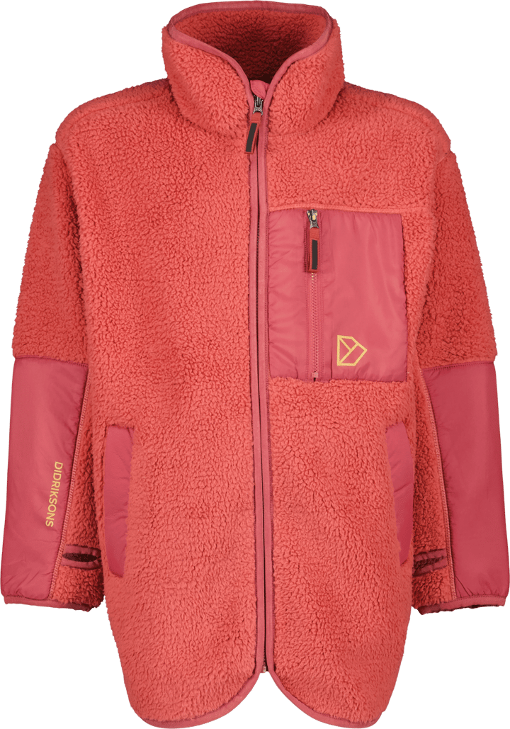 Kids' Marmor Full Zip Long Mineral Red Didriksons