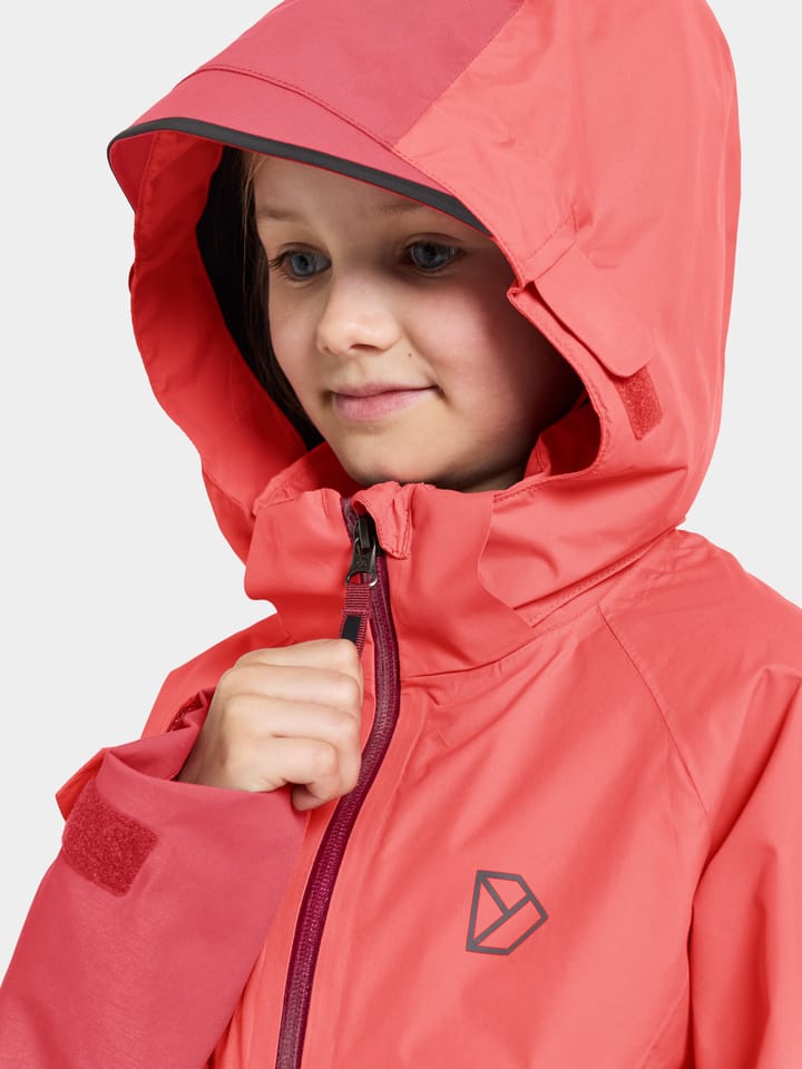 Kids' Salvia Jacket Mineral Red Didriksons