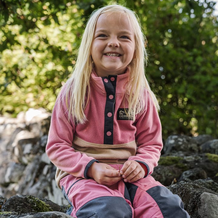 Didriksons Kids' Monte Half Button 5 Heather Pink Didriksons