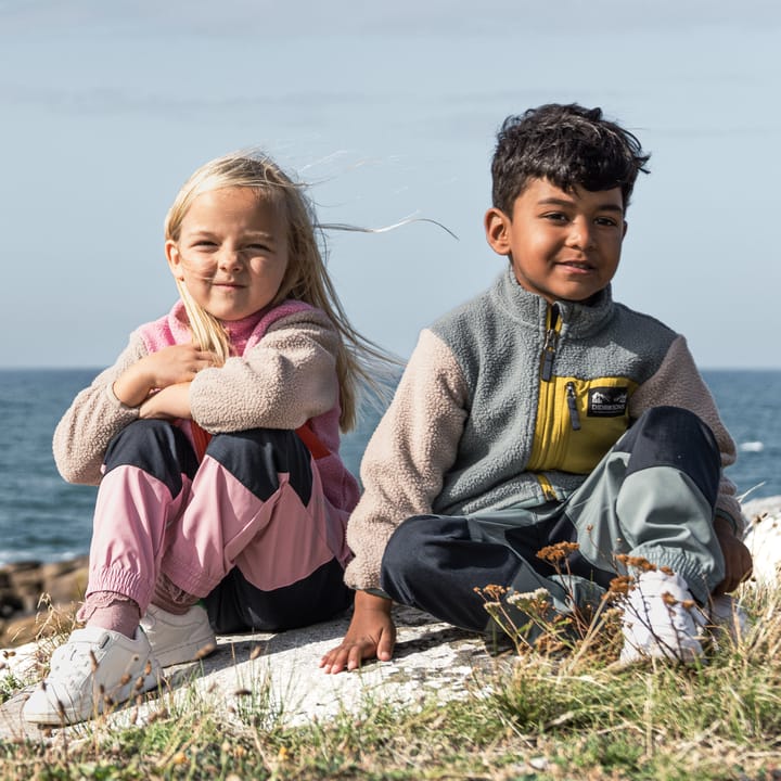 Didriksons Kids' Anten Full Zip Light Heather Pink Didriksons