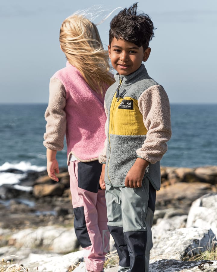 Didriksons Kids' Anten Full Zip Light Heather Pink Didriksons