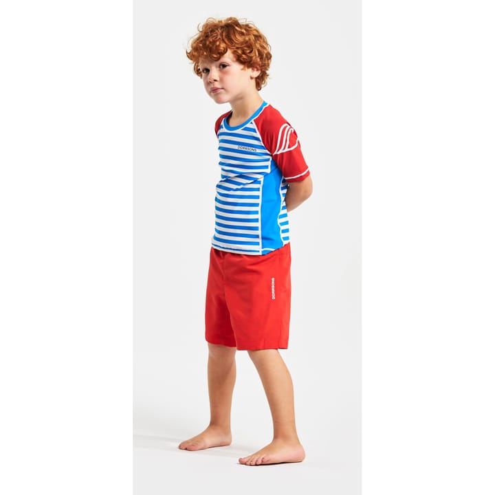 Kids' Surf SS UV Top Malibu Blue Simple Stripe Didriksons