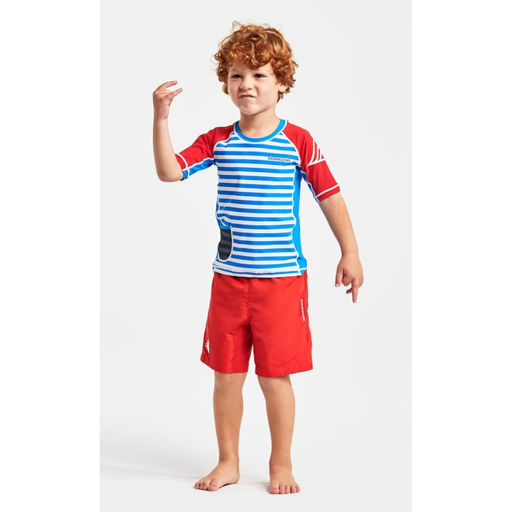 Didriksons Kids' Surf SS UV Top Malibu Blue Simple Stripe Didriksons