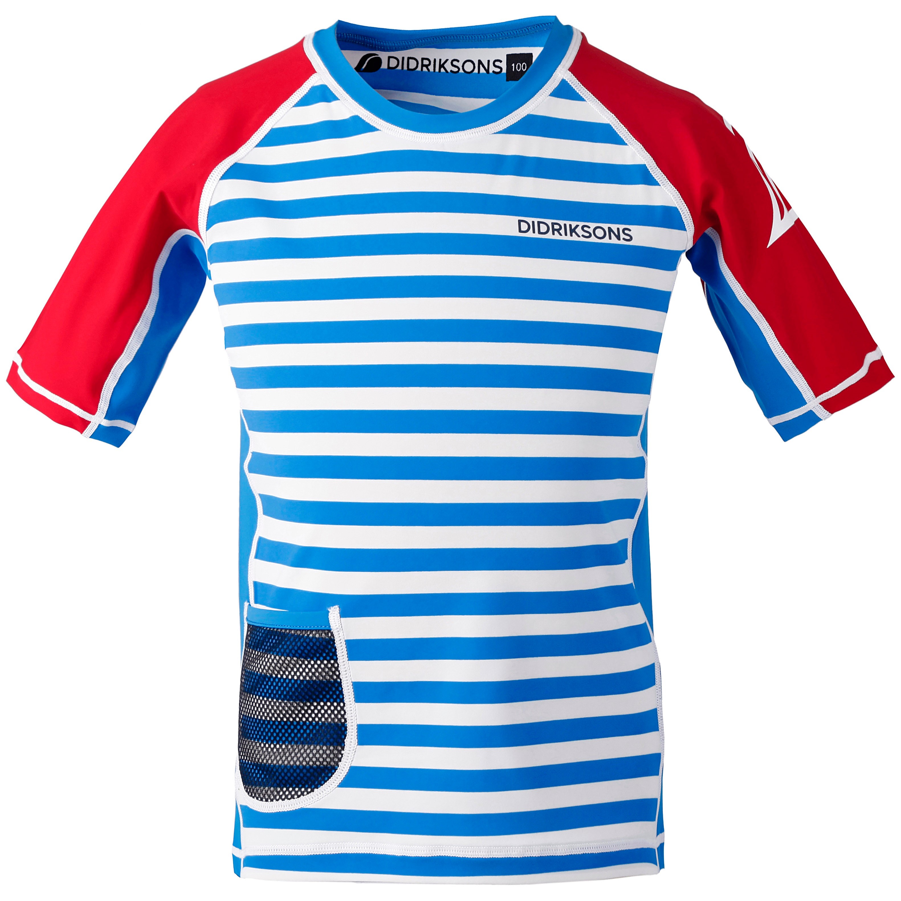 Kids' Surf SS UV Top Malibu Blue Simple Stripe