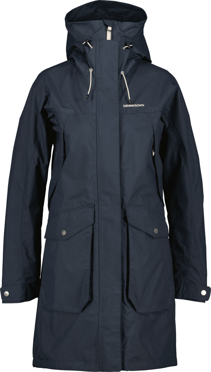 Women's Thelma Parka 10 Dark Night Blue Didriksons