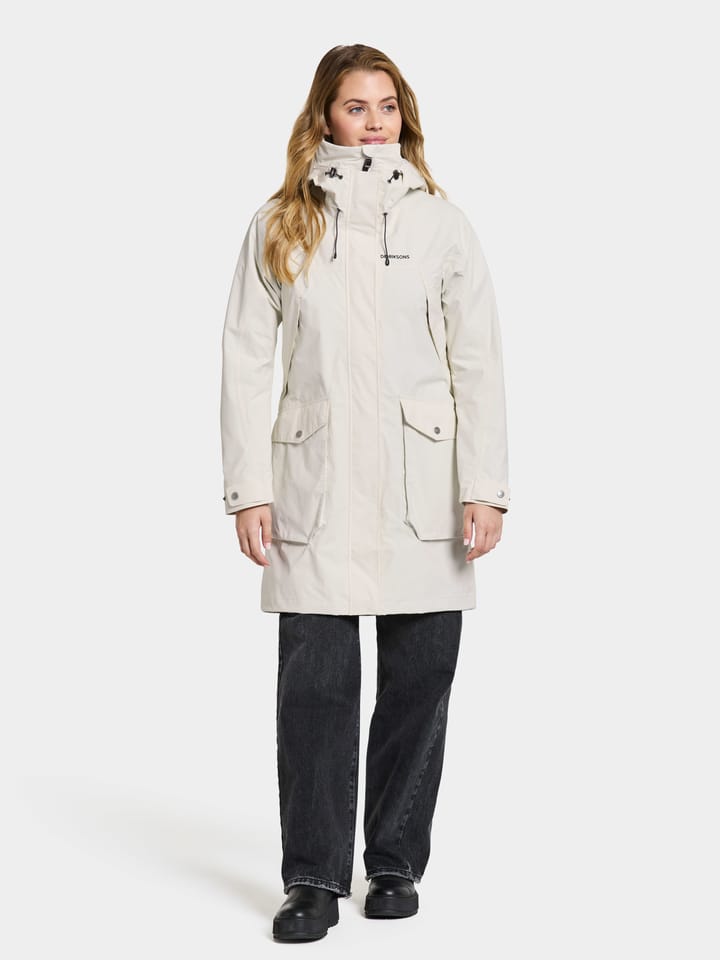 Women's Thelma Parka 10 White Foam Didriksons