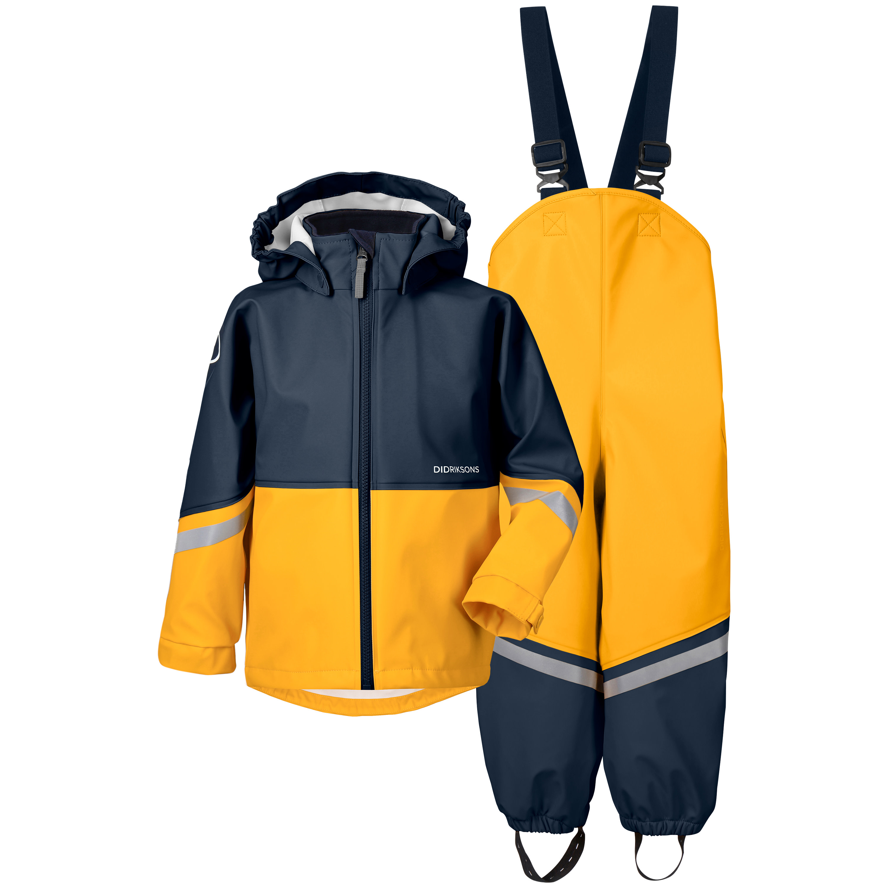 Didriksons Kids' Waterman C Set Oat Yellow Regnsett 100