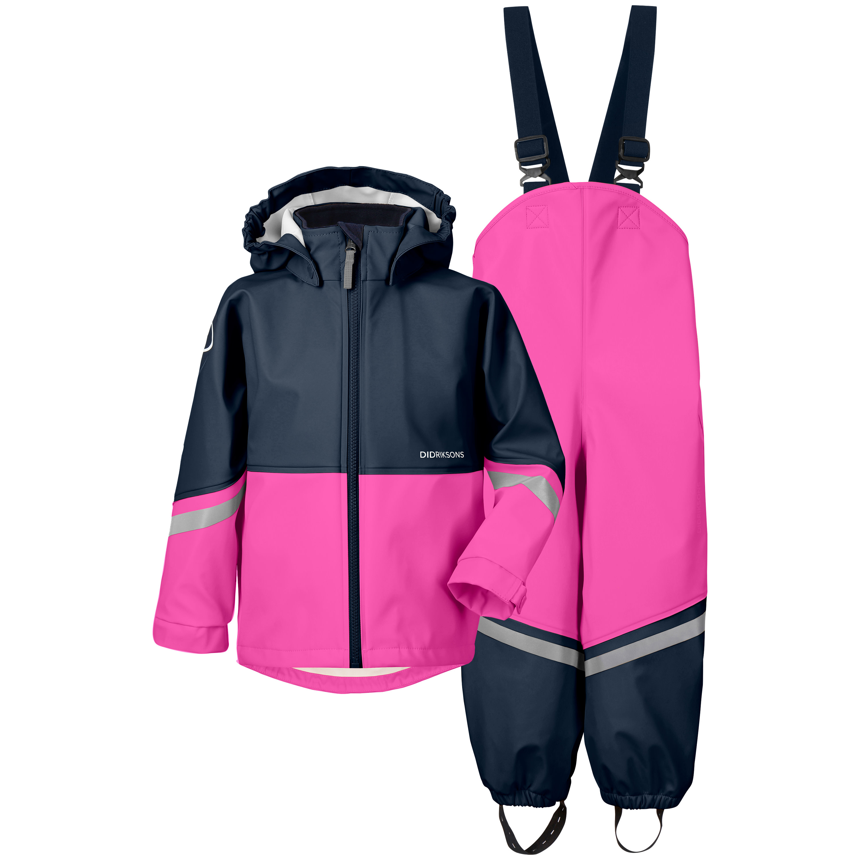 Didriksons Kids' Waterman C Set Plastic Pink Regnställ 100