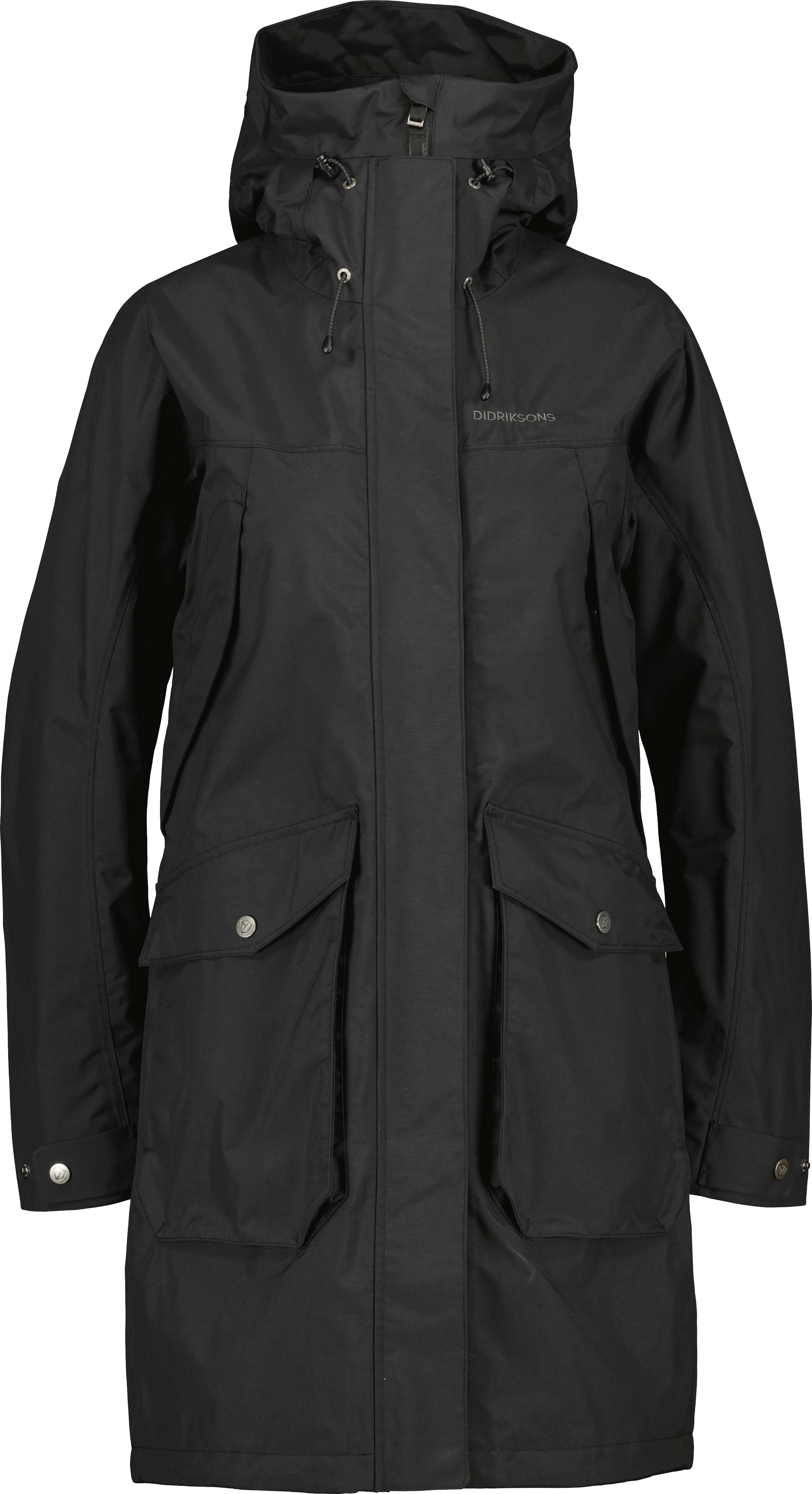 Didriksons Women's Thelma Parka 10 Black Ovadderade parkas 34