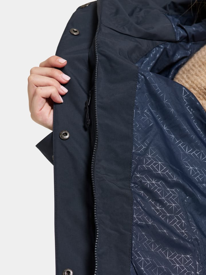 Didriksons Women's Thelma Parka 10 Dark Night Blue Didriksons