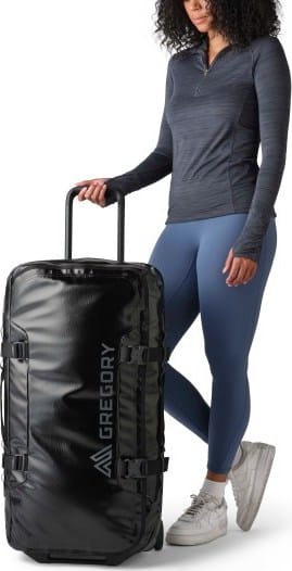 Gregory Alpaca Wheeled Duffle 100 Obsidian Black Gregory Gregory Alpaca Wheeled Duffle 100 Obsidian Black Gregory