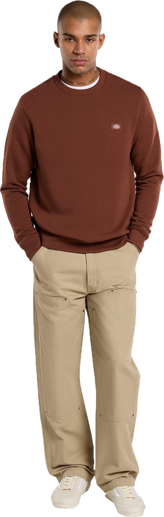 Dickies Men's Oakport Sweatshirt Cappuccino Dickies
