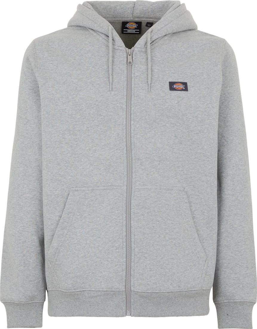 Dickies Men's Oakport Zip Hoodie Heather Grey