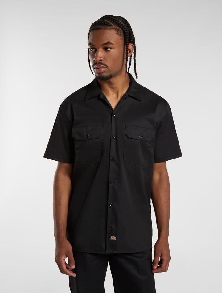 Dickies Men's Work Shirt Shortsleeve Rec Black Dickies
