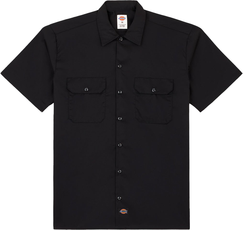 Dickies Men's Work Shirt Shortsleeve Rec Black Kortärmade skjortor L