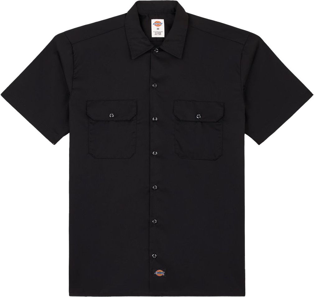 Dickies Men's Work Shirt Shortsleeve Rec Black