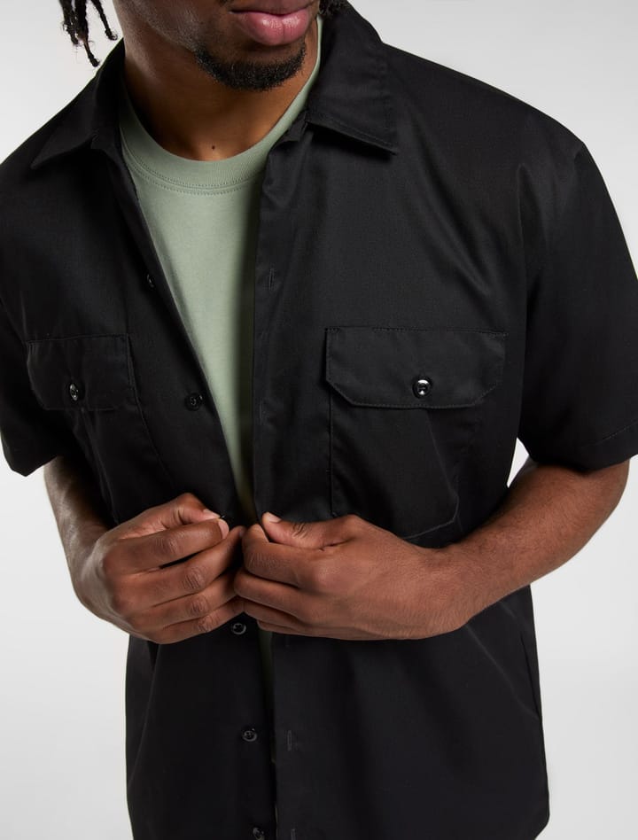 Dickies Men's Work Shirt Shortsleeve Rec Black Dickies