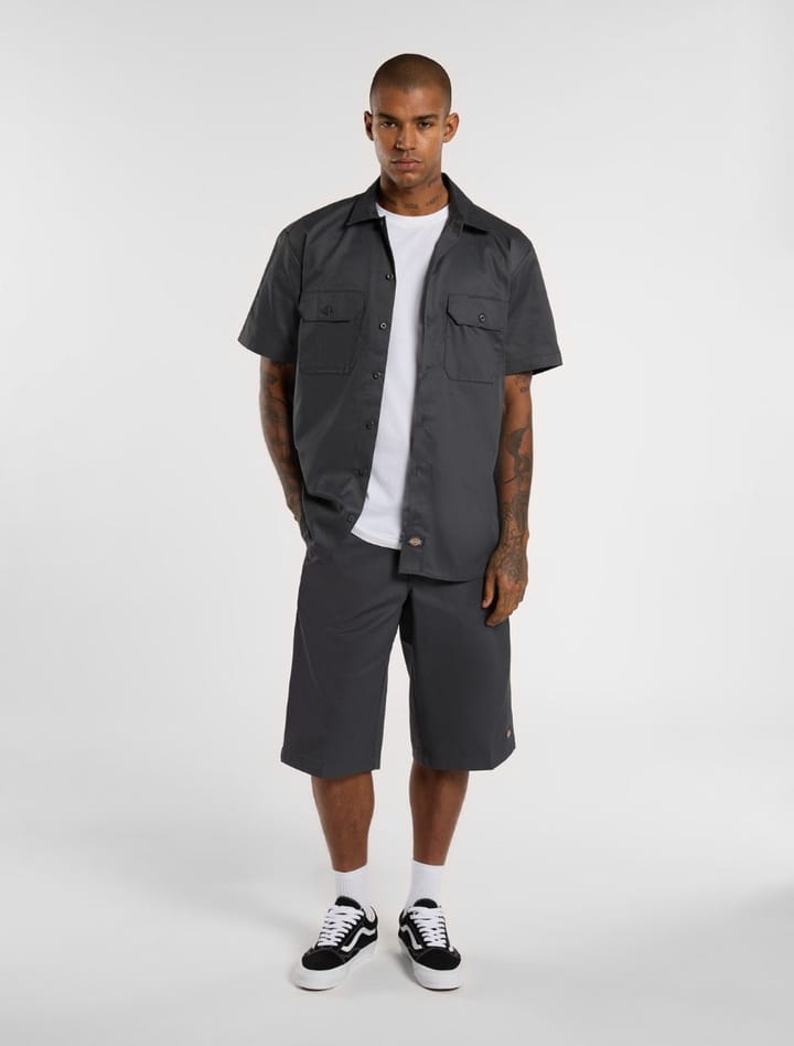 Dickies Men's Work Shirt Shortsleeve Rec Charcoal Grey Dickies